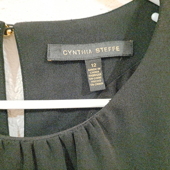 Cynthia Steffe COCKTAIL Black Dress size 12 - Picture 4 of 7